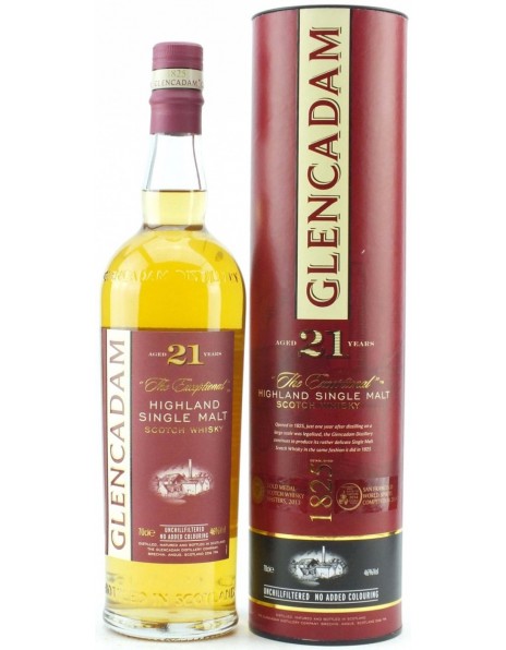 Виски "Glencadam" 21 Years Old, in tube, 0.7 л