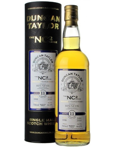 Виски "Ben Nevis" 11 Years Old, "NC2", 1998, in tube, 0.7 л
