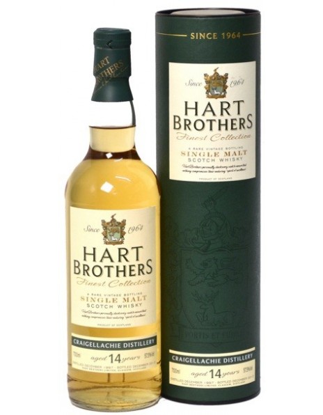 Виски Hart Brothers, Craigellachie 14 Years Old, 1997, in tube, 0.7 л