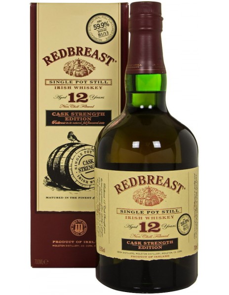 Виски "Redbreast" Cask Strength Edition, 12 Years Old (59,9%), gift box, 0.7 л
