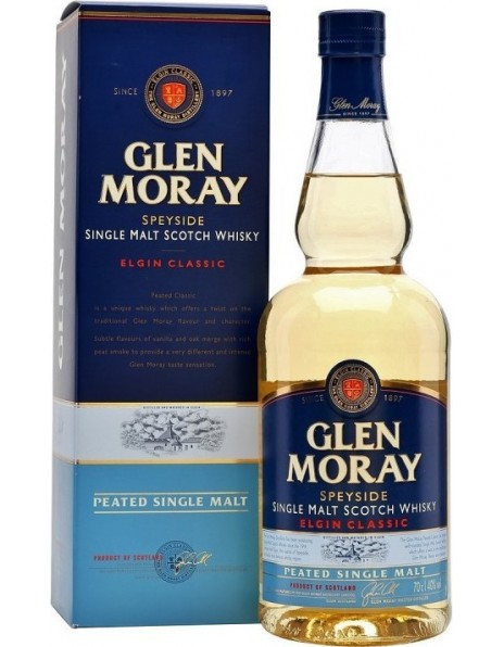 Виски "Glen Moray" Peated Elgin Classic, gift box, 0.7 л