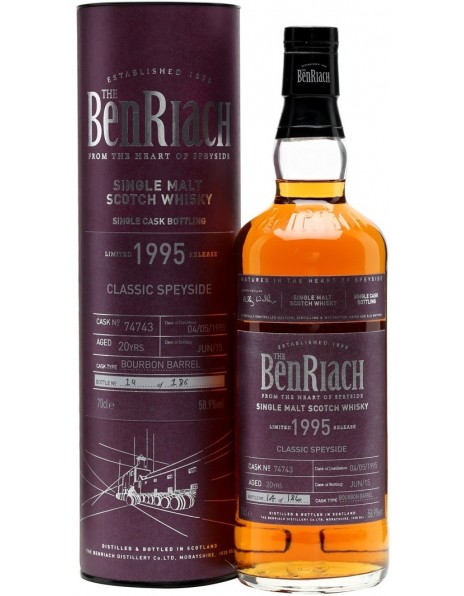 Виски Benriach "Classic Speyside", 20 Years Old, 1995, in tube, 0.7 л