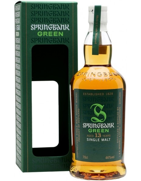 Виски "Springbank" Green, 13 Years Old, gift box, 0.7 л