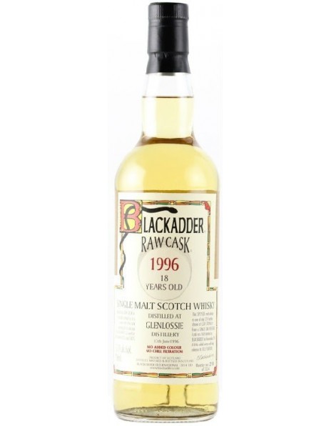 Виски Blackadder, "Raw Cask" Glenlossie 18 Years Old, 1996, 0.7 л