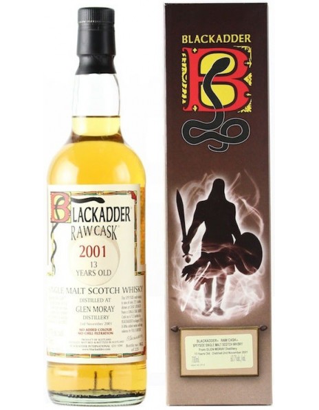 Виски Blackadder, "Raw Cask" Glen Moray, 13 Years Old, 2001, gift box, 0.7 л