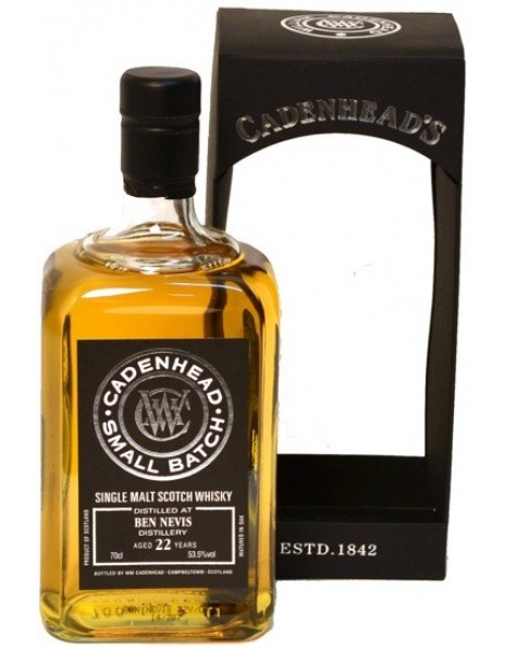 Виски Cadenhead, "Ben Nevis" 22 Years Old, gift box, 0.7 л