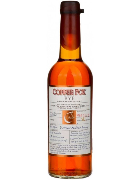 Виски Copper Fox, Rye, 0.7 л