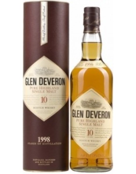 Виски Glen Deveron 10 Years Old 1998, gift box, 0.7 л