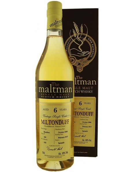 Виски "The Maltman" Miltonduff 6 Years Old, gift box, 0.7 л