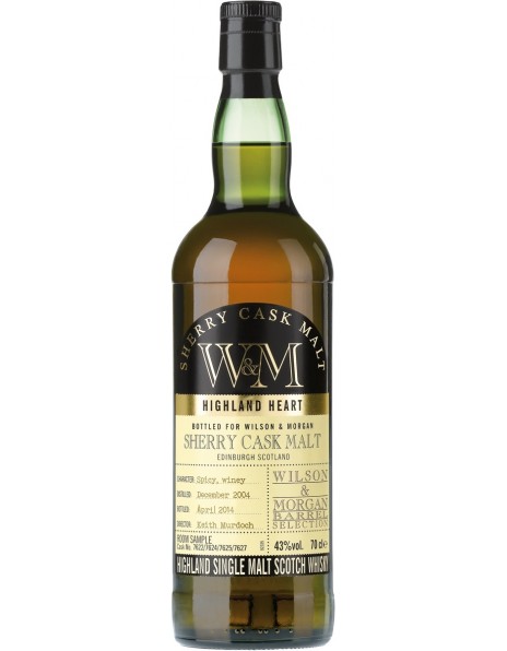Виски Wilson &amp; Morgan, Sherry Cask Malt, 2004, 0.7 л