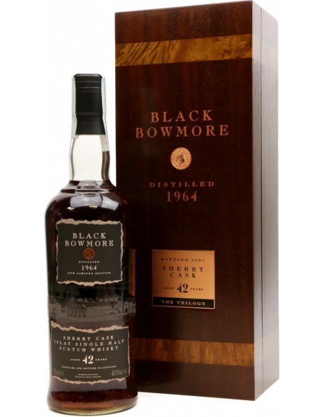Виски Bowmore Black 42 Years Old, gift box, 0.7 л