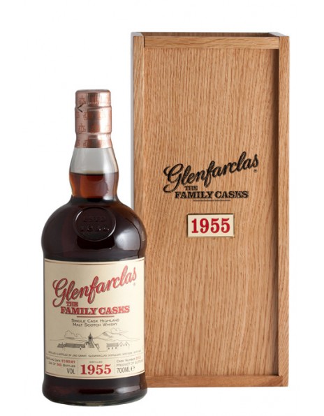 Виски Glenfarclas 1955 "Family Casks" (45,4%), in wooden box, 0.7 л