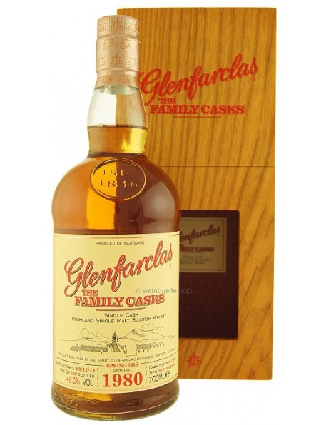 Виски Glenfarclas 1980 "Family Casks" (48%), in gift box, 0.7 л