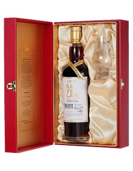 Виски Kavalan, "Solist" Sherry Cask (56,3%), gift box with glass, 0.7 л