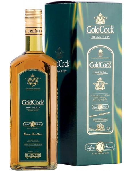Виски R. Jelinek, "Gold Cock" 12 Years Old, gift box, 0.7 л