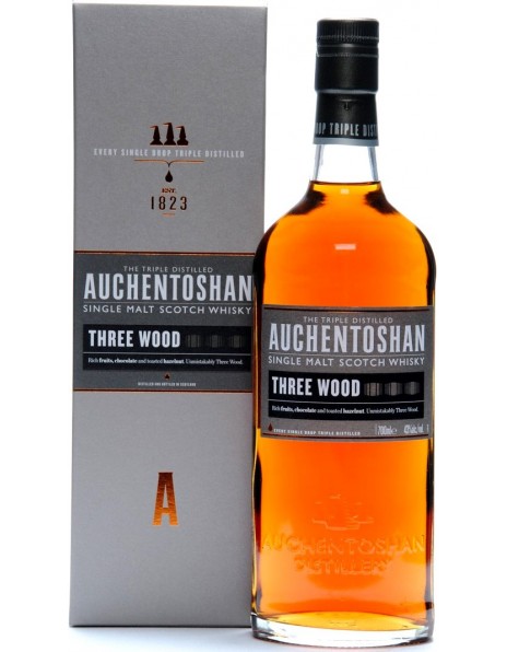 Виски Auchentoshan, "Three Wood", gift box, 0.7 л