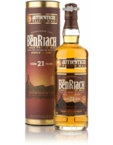 Виски Benriach Authenticus 21 years old, In Tube, 0.7 л