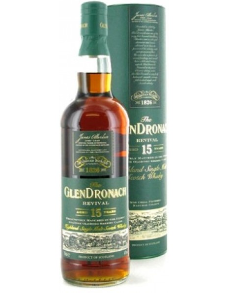 Виски Glendronach Revival 15 years old, In Tube, 0.7 л