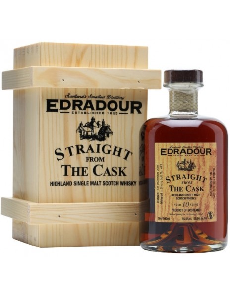 Виски Edradour, Sherry Cask Finish, 10 years (55,9%), 2004, gift box, 0.5 л