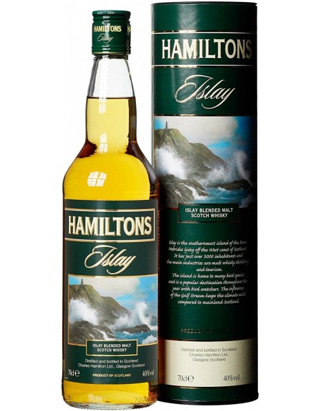 Виски "Hamiltons" Islay Blended Malt, in tube, 0.7 л