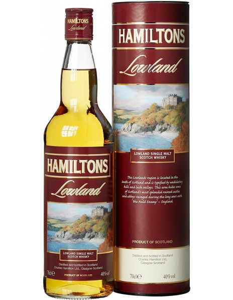 Виски "Hamiltons" Lowland Single Malt, in tube, 0.7 л
