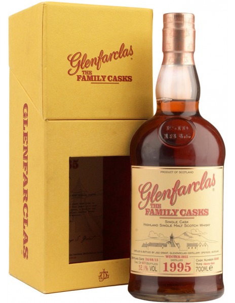 Виски Glenfarclas 1995 "Family Casks" (52,1%), gift box, 0.7 л