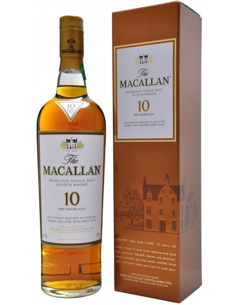 Виски Macallan 10 Years Old, gift box, 0.7 л