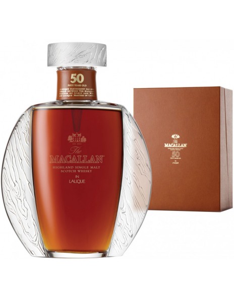 Виски The Macallan in Lalique, 50 Years Old, gift box, 0.7 л