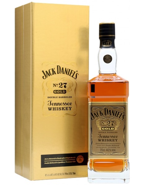 Виски Jack Daniels №27 Gold Tennessee Whiskey, gift box, 0.7 л