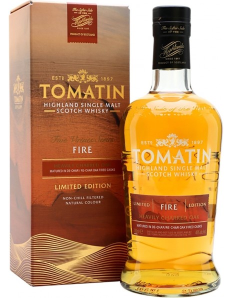 Виски Tomatin, "Fire", gift box, 0.7 л