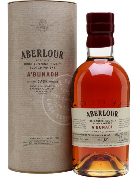 Виски Aberlour "A'bunadh", Batch 58, in tube, 0.7 л