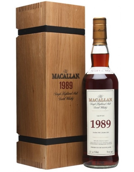 Виски Macallan 1989, wooden box, 0.7 л