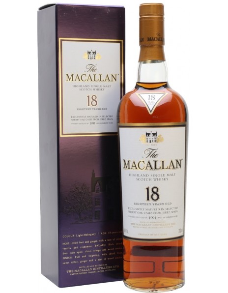 Виски "Macallan" 1991, 18 Years Old, gift box, 0.7 л