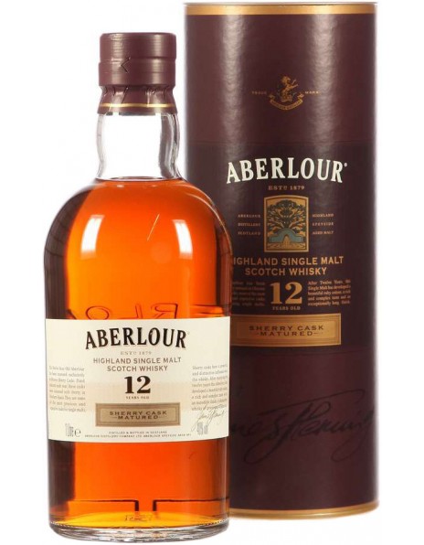 Виски "Aberlour" Sherry Cask 12 Years Old, in tube, 1 л